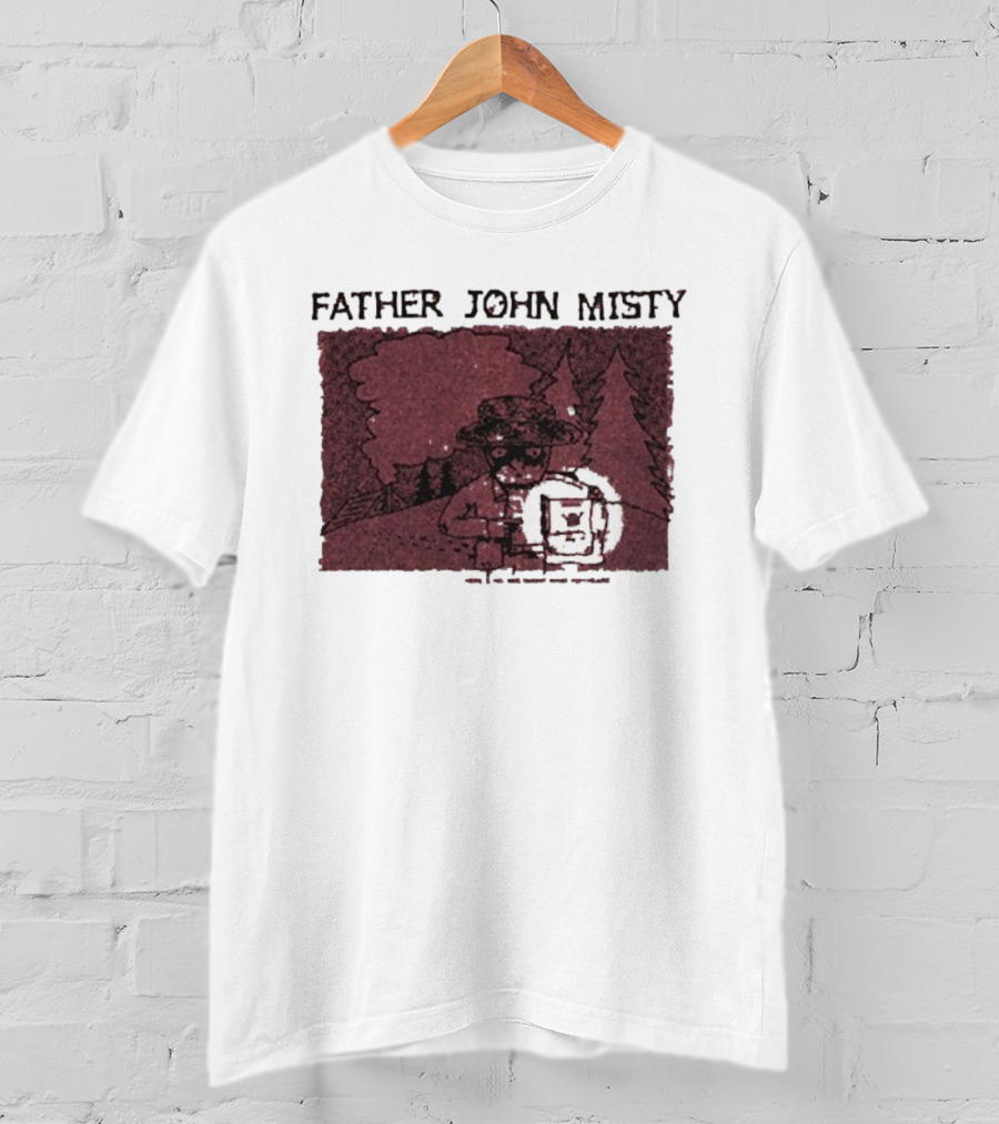 Father John Misty There’s No Mistaking What You Heard Hey Buddy Forest Illustration T-Shirt