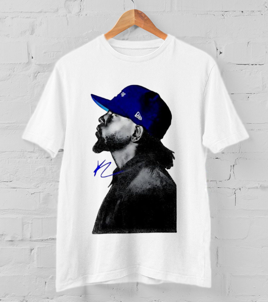 Kendrick Lamar GNX Signature YL Blue Cap T-Shirt