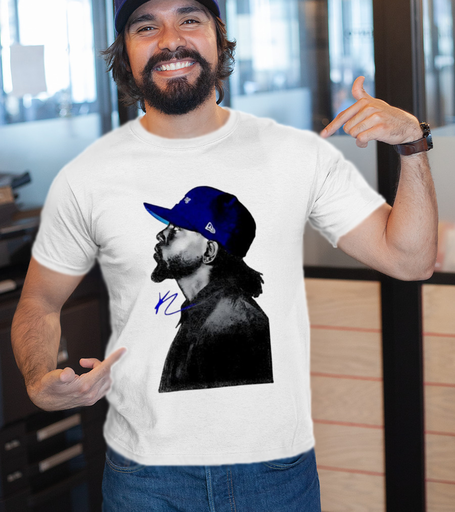 Kendrick Lamar GNX Signature YL Blue Cap T-Shirt