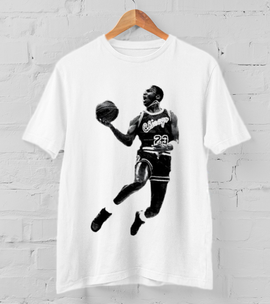 Jordan Chicago 23 Basketball Jump Pose T-Shirt