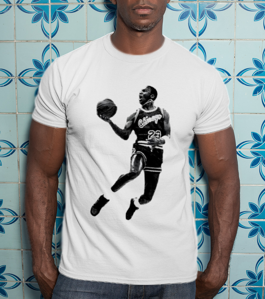 Jordan Chicago 23 Basketball Jump Pose T-Shirt
