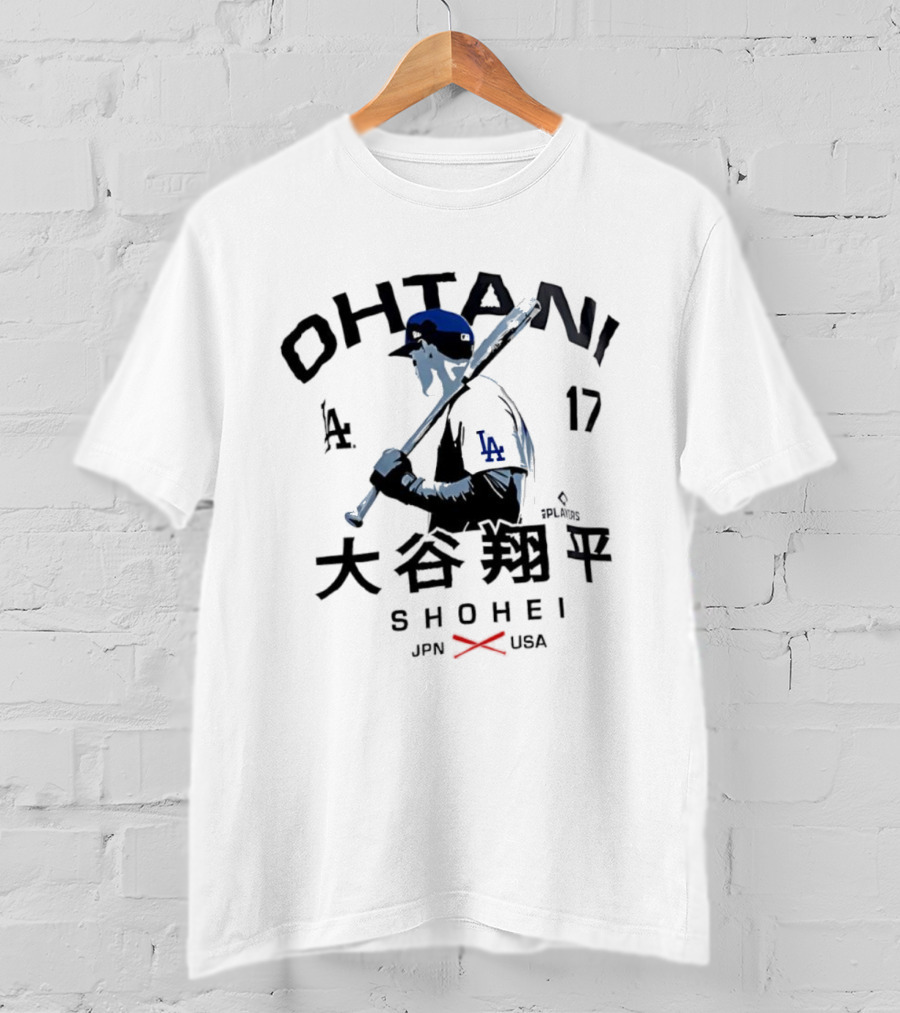 Ohtani Shohei LA 17 JPN USA Baseball Los Angeles Player Japanese Icon T-Shirt