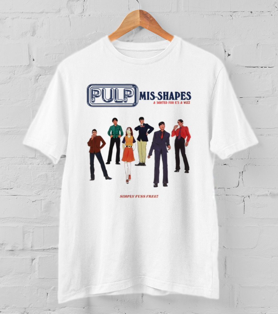 Pulp Mis-Shapes Sorted For E's And Wizz Band Members 90s Style Collaboration T-Shirt