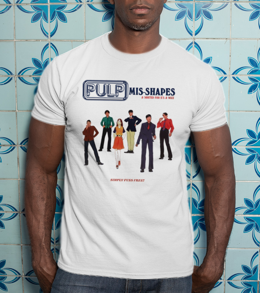 Pulp Mis-Shapes Sorted For E's And Wizz Band Members 90s Style Collaboration T-Shirt