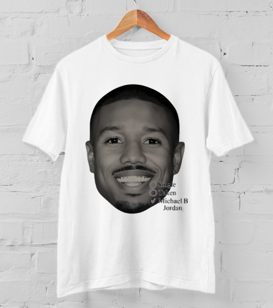 Single Taken Michael B Jordan Face Illustration T-Shirt