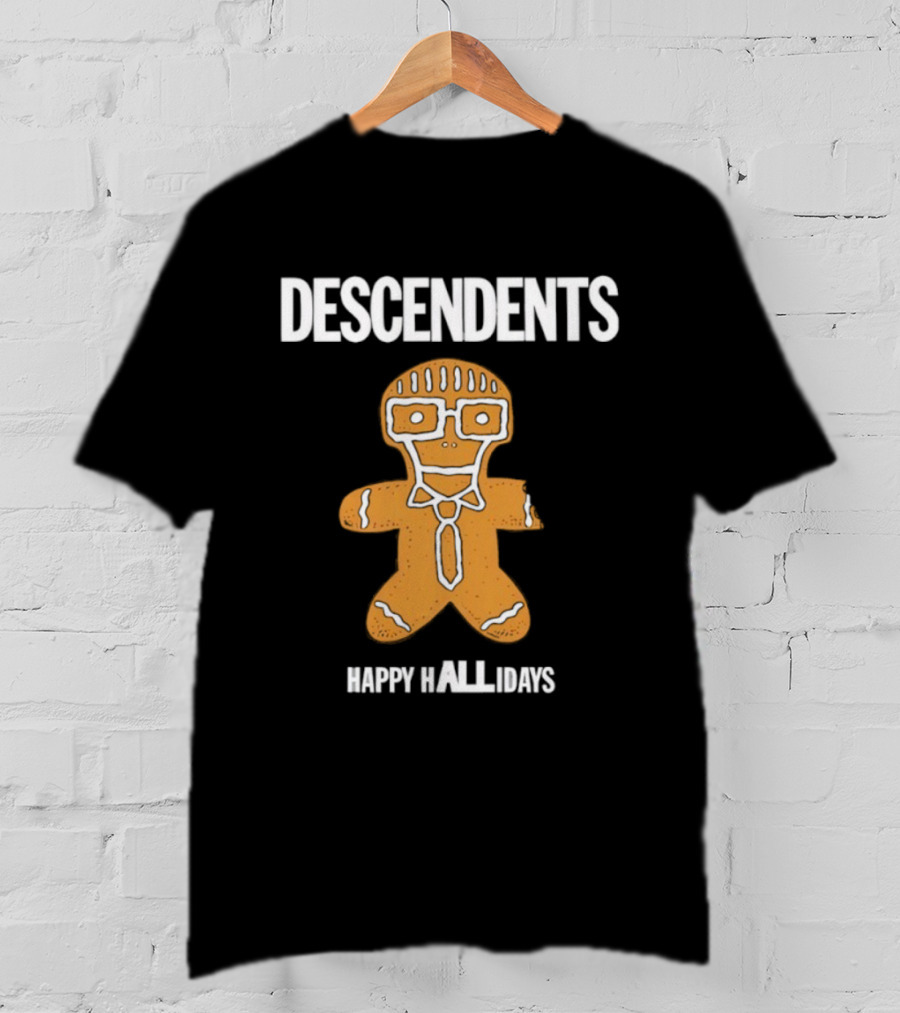 Descendents Happy Hallidays Gingerbread Character T-Shirt