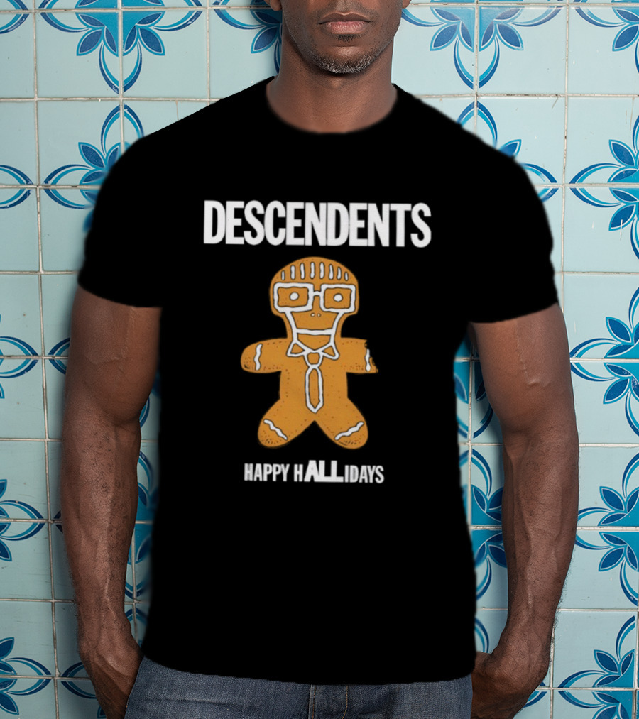 Descendents Happy Hallidays Gingerbread Character T-Shirt