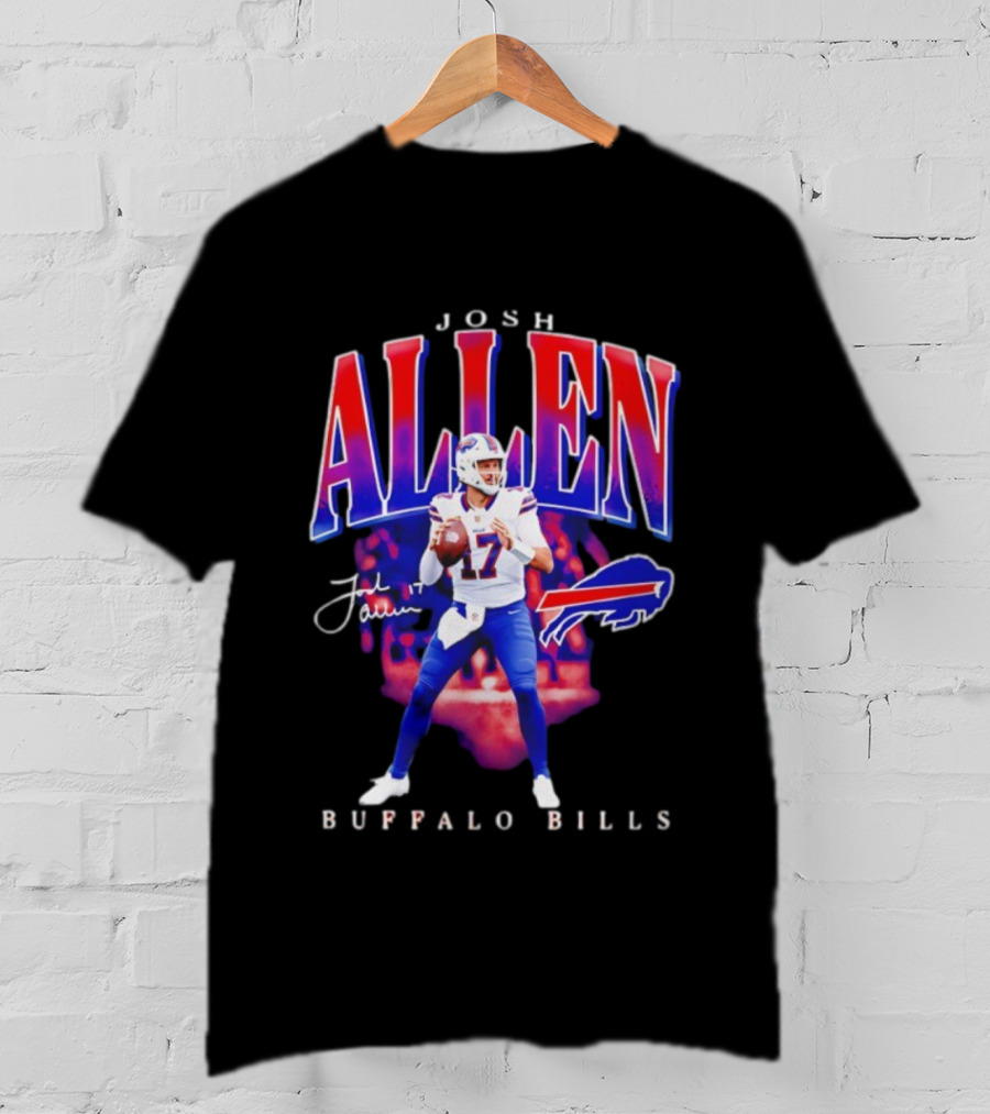 Josh Allen Buffalo Bills 17 Signature Player T-Shirt