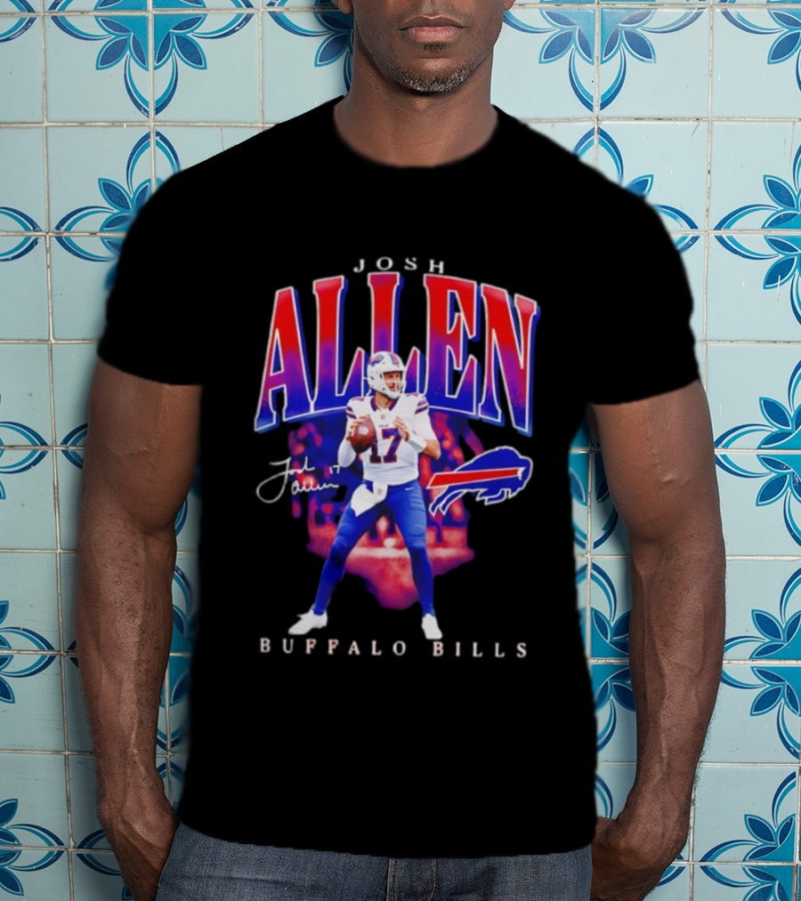 Josh Allen Buffalo Bills 17 Signature Player T-Shirt