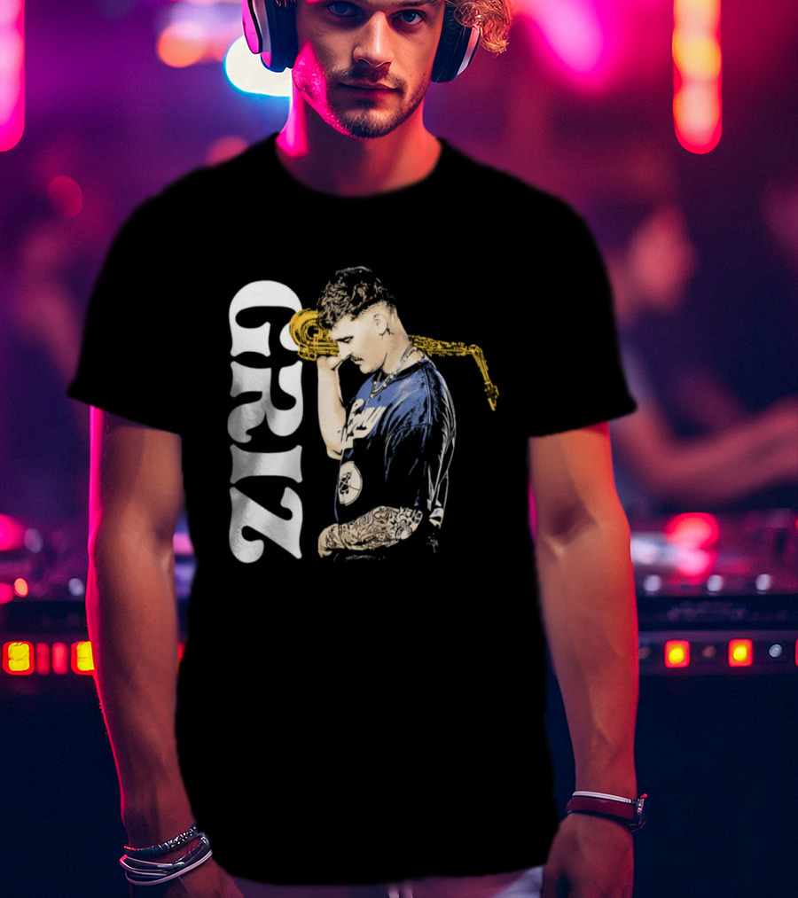 GRiZ Saxophone Player Portrait With Text T-Shirt