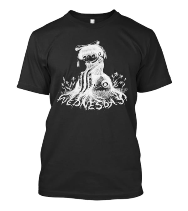 Wednesday Kamila Whimsical Adventure With Ghostly Friends T-Shirt