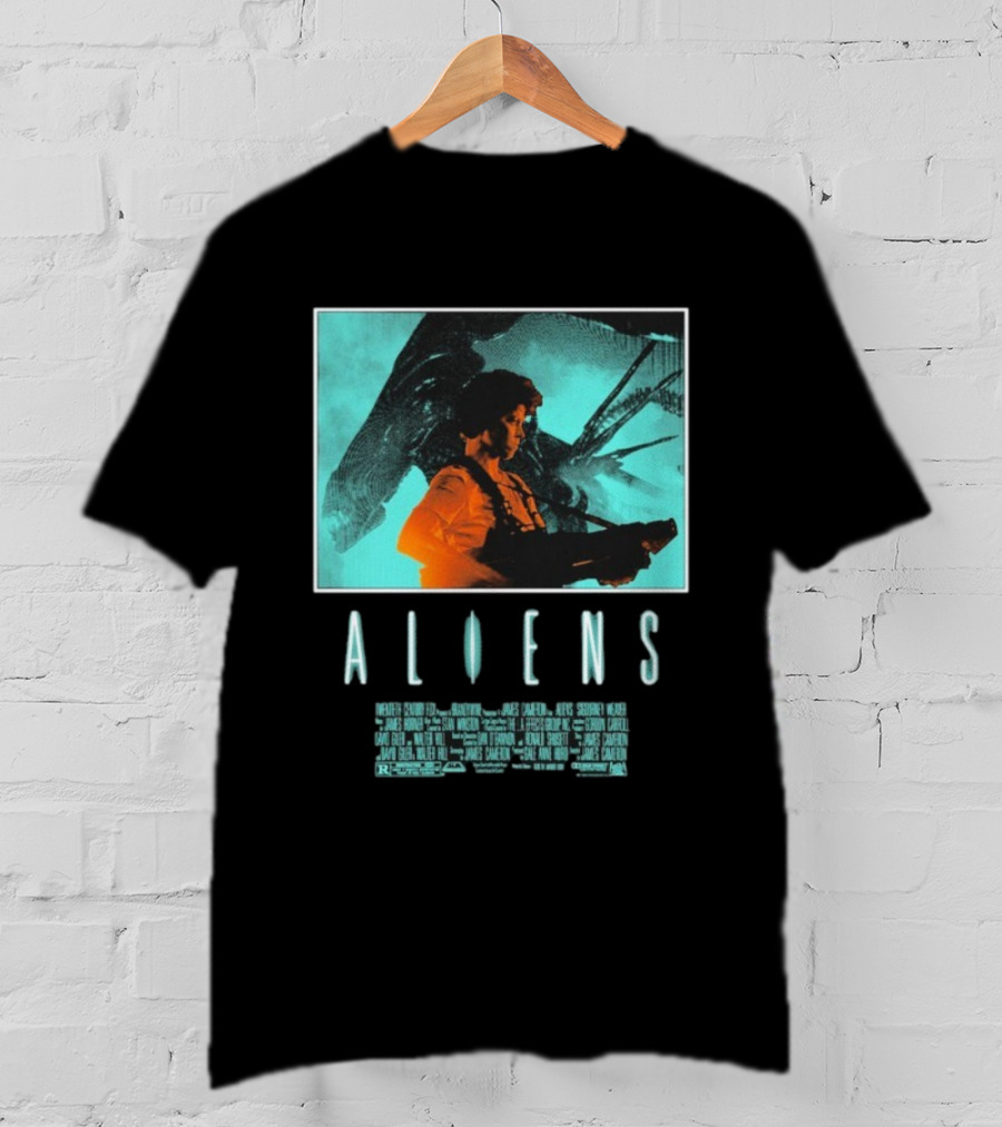 Aliens Ripley Movie Sci-Fi Iconic Art T-Shirt
