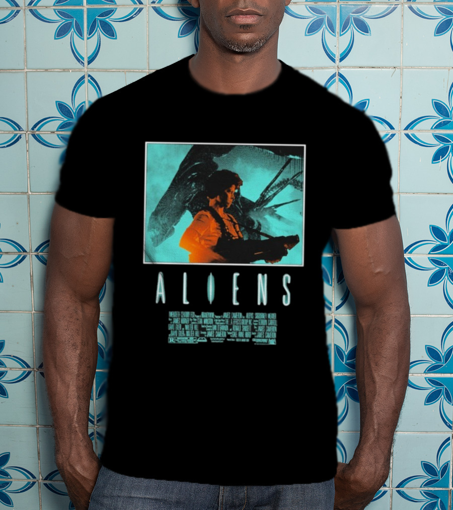 Aliens Ripley Movie Sci-Fi Iconic Art T-Shirt
