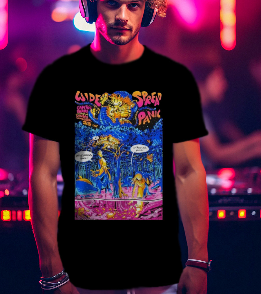 Widespread Panic Capitol Theatre Port Chester NY November 21-23 2025 Comic Style Art T-Shirt