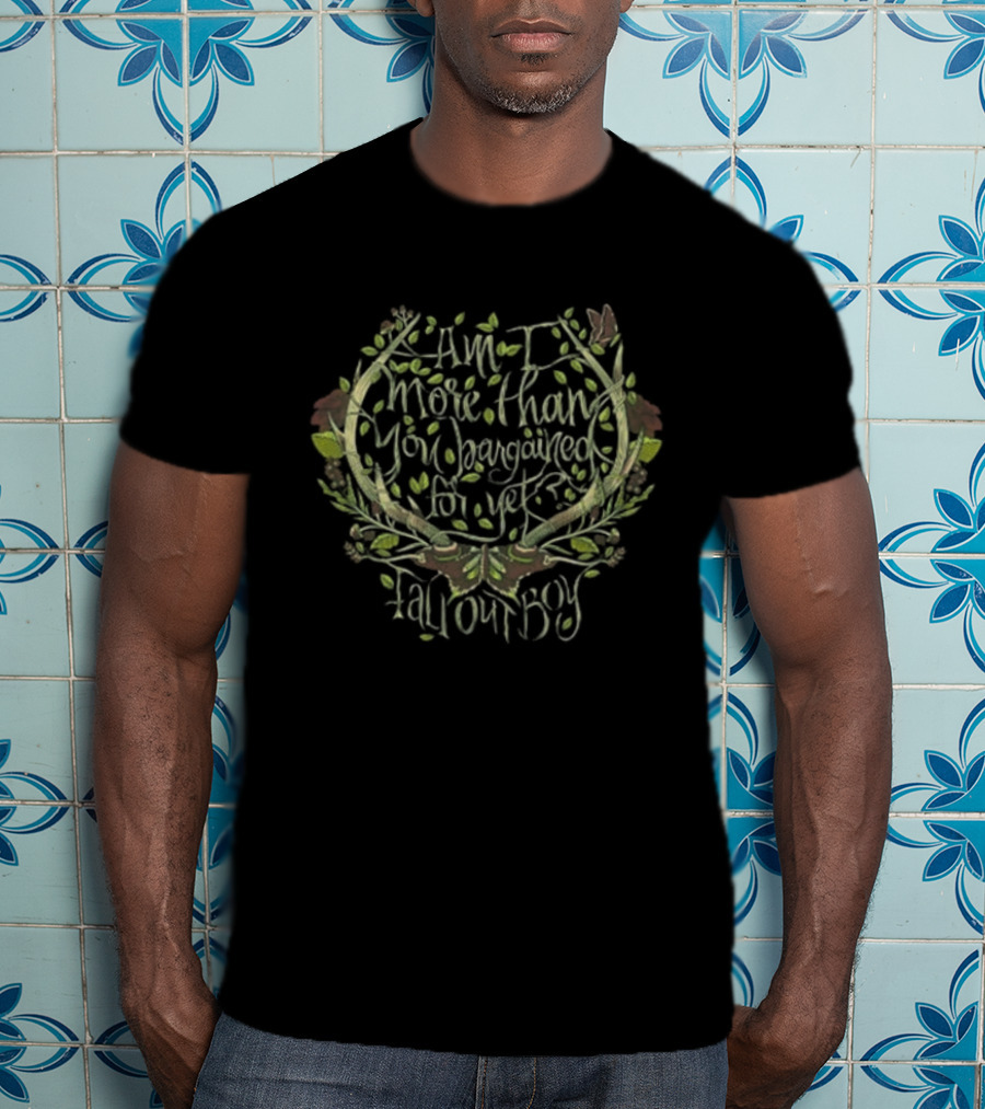 Fall Out Boy Am I More Than You Bargained For Yet Antler Pastel Design T-Shirt