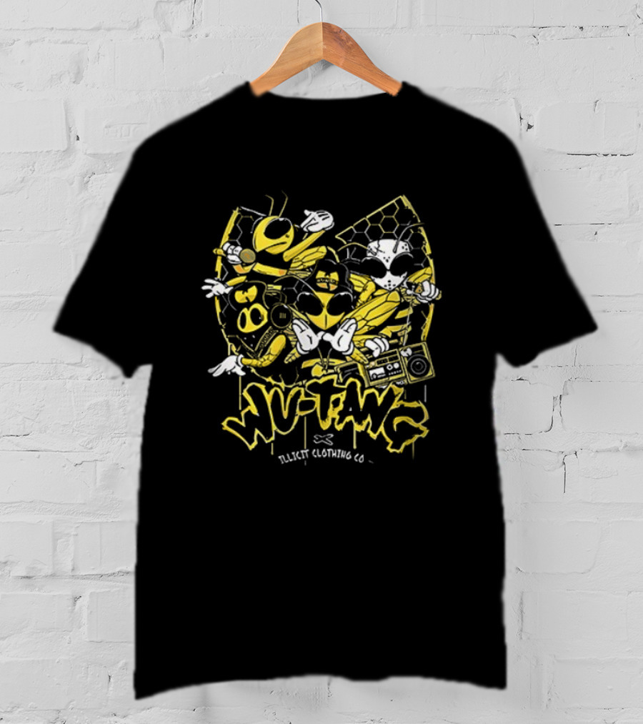 Wu Tang Clan The Final Chamber Black Clothing Co. Bee Mascot T-Shirt