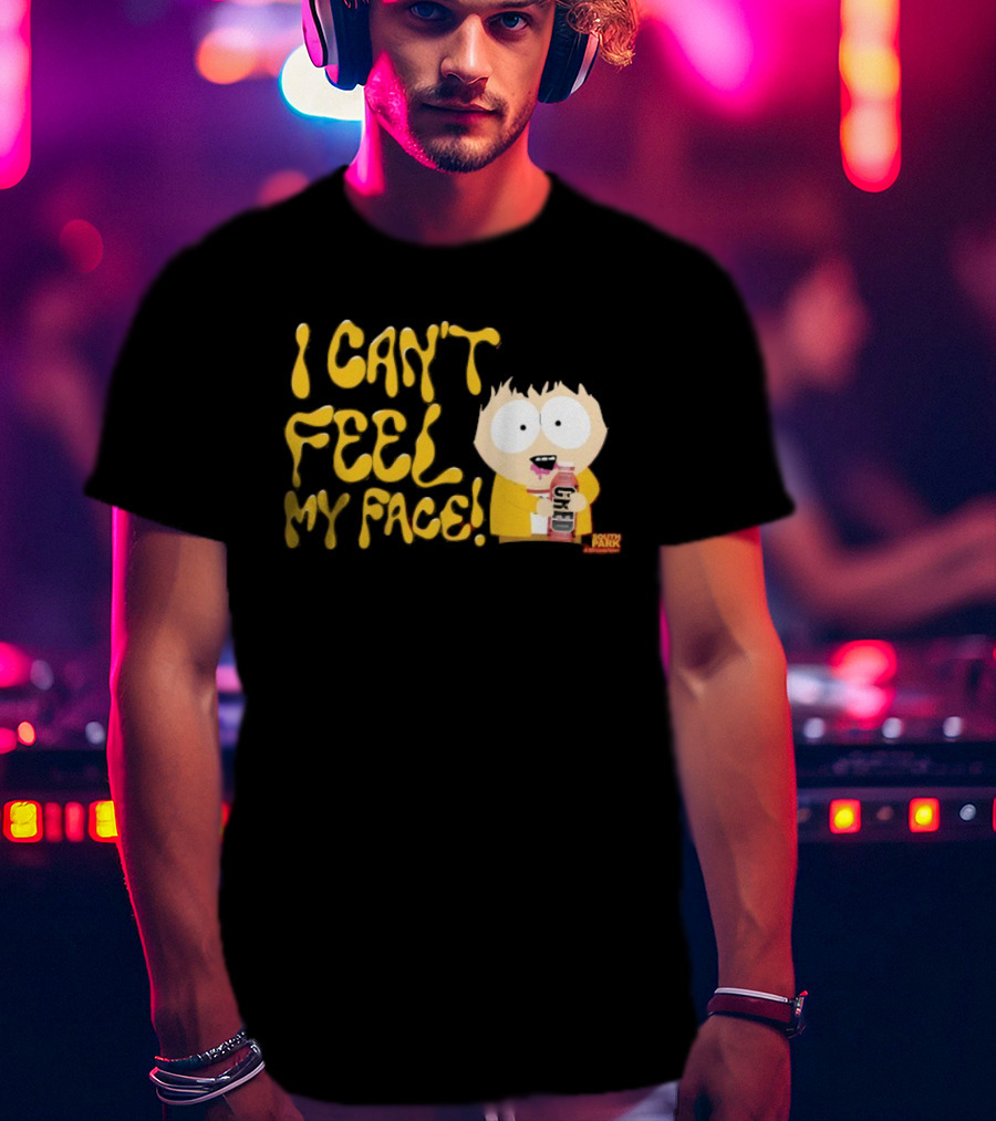 South Park I Can't Feel My Face Character Holding Drink T-Shirt