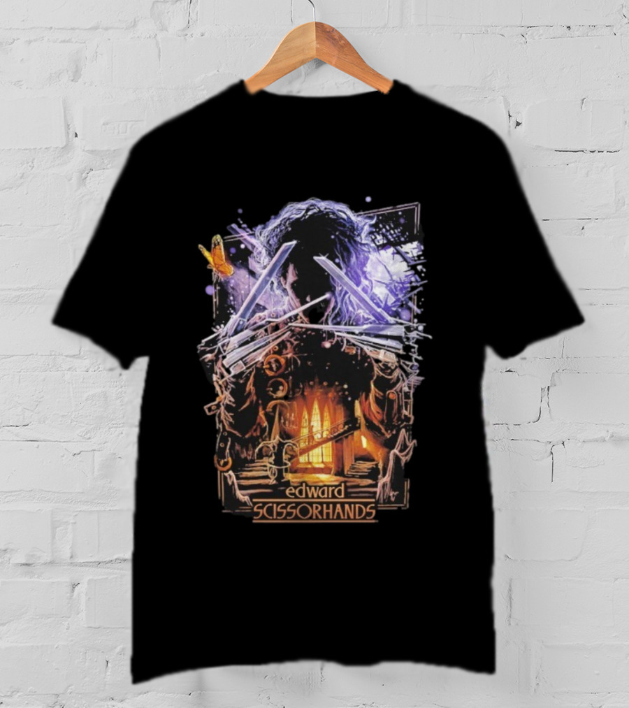 Edward Scissorhands I Am Not Complete Gothic Mansion Butterfly T-Shirt