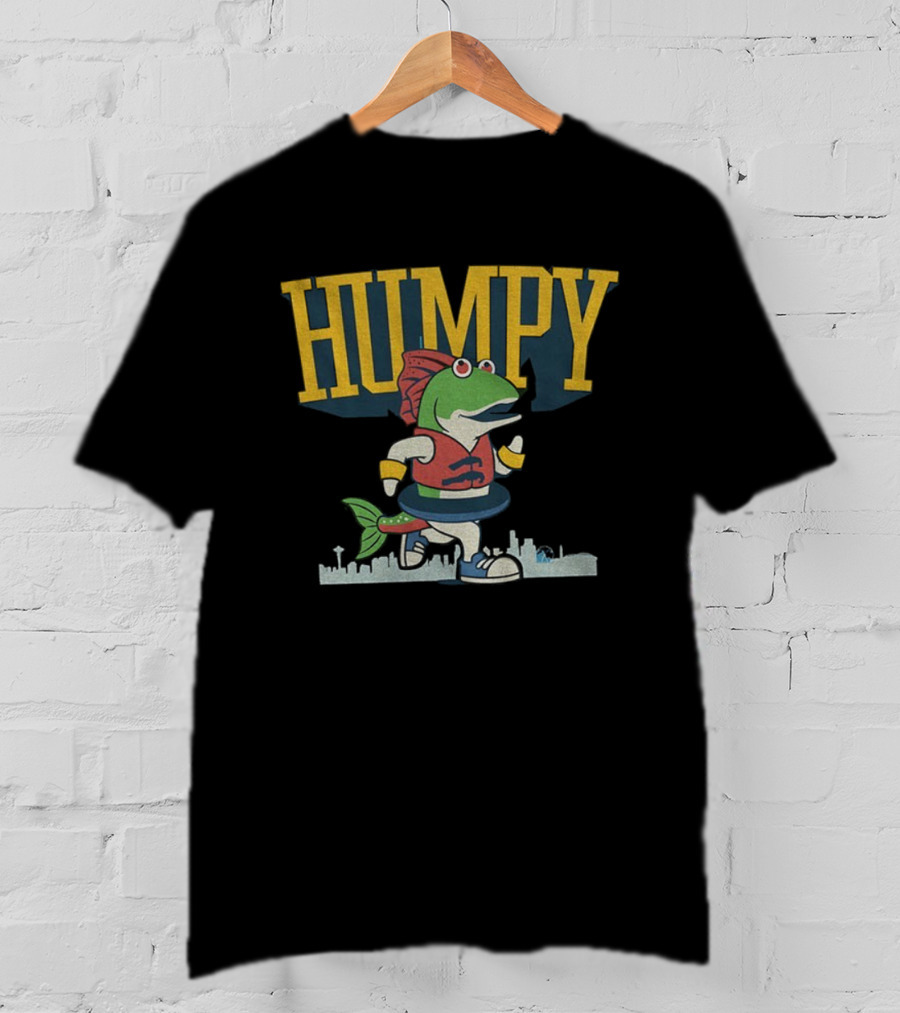 Humpy The Salmon Running Seattle Mariners MLB Baseball 2025 T-Shirt