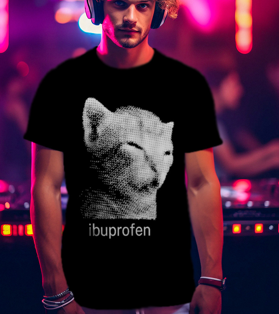 Ibuprofen Headache Relief Cat T-Shirt