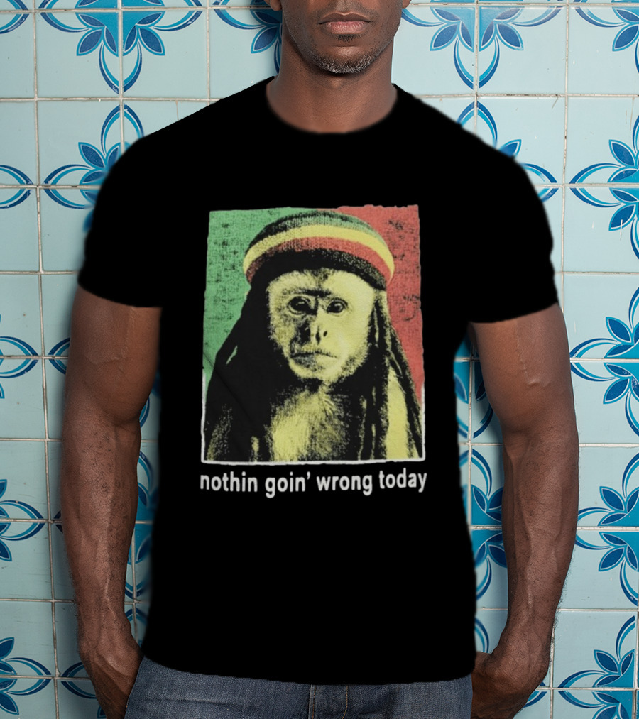 Jahmunkey Nothin Goin’ Wrong Today Rasta Monkey T-Shirt