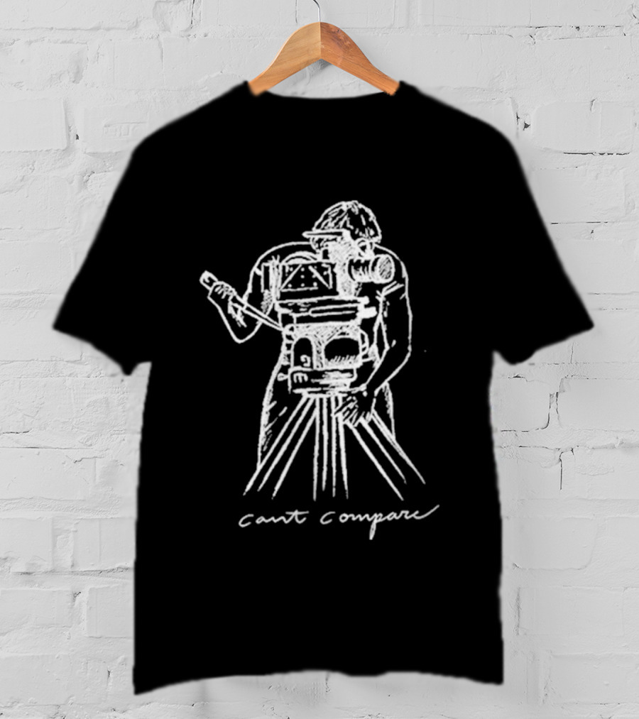 Jason Schmidt Can't Compare Vintage Camera Drawing T-Shirt