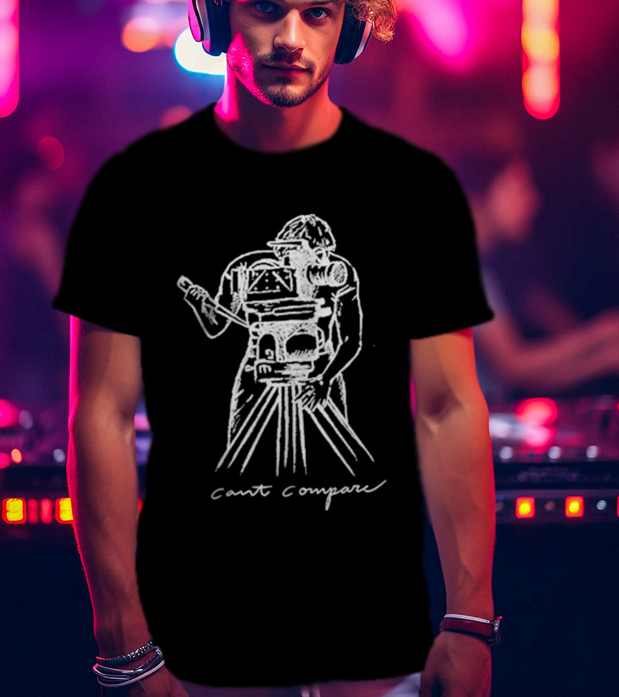 Jason Schmidt Can't Compare Vintage Camera Drawing T-Shirt