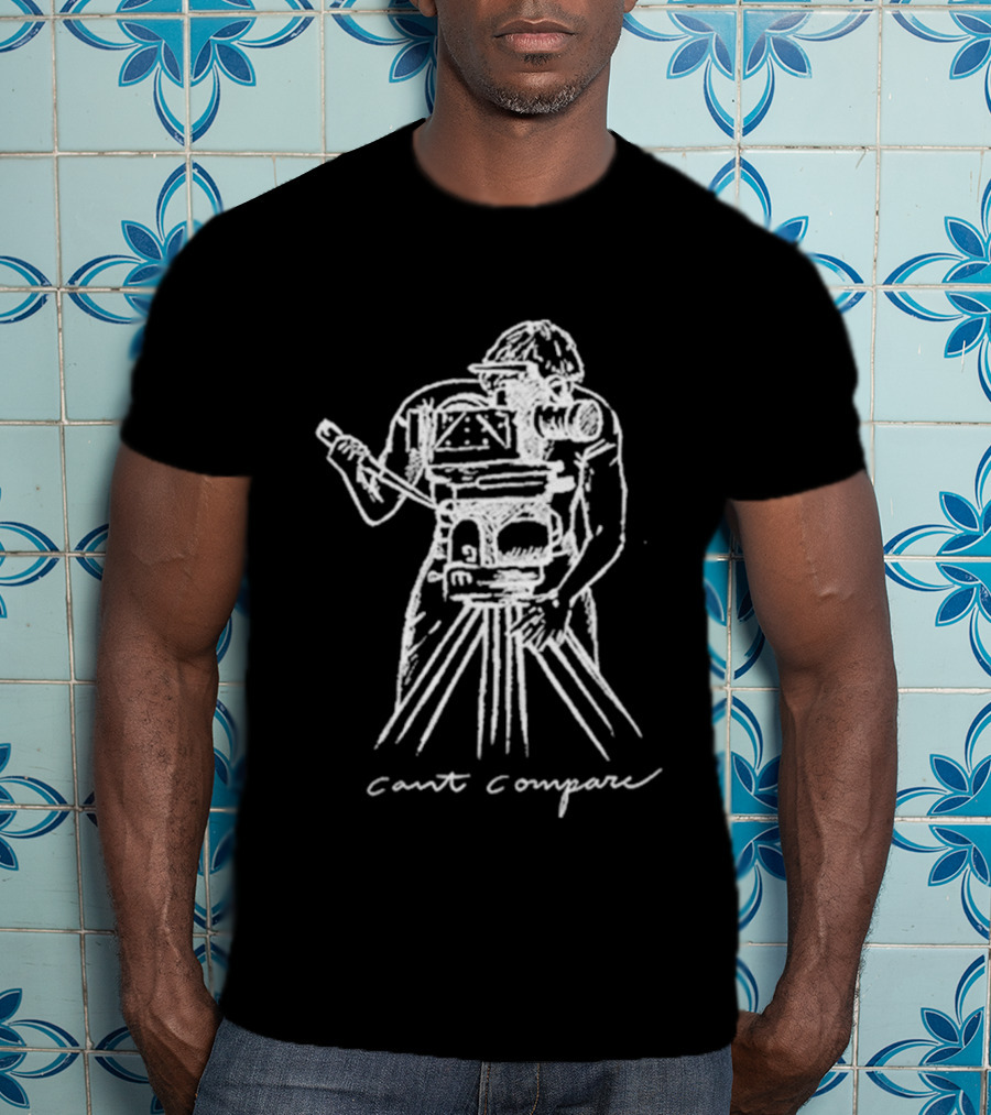 Jason Schmidt Can't Compare Vintage Camera Drawing T-Shirt