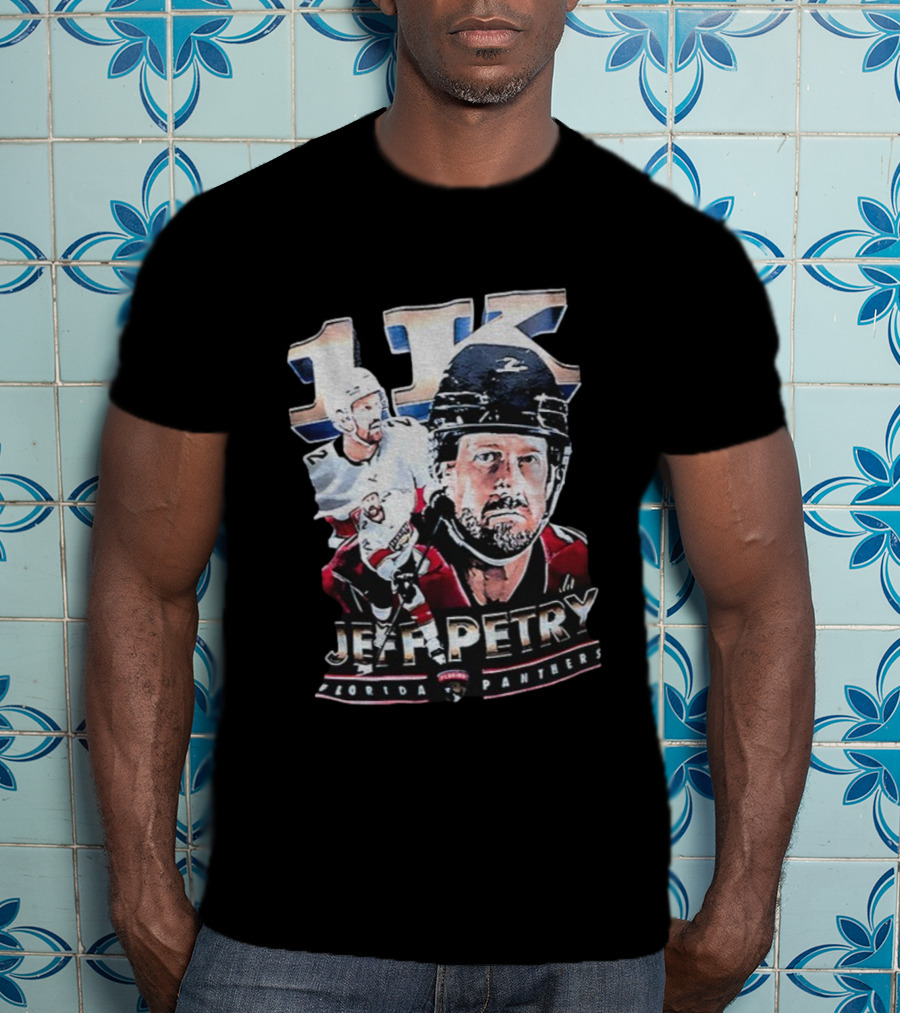 Jeff Petry 1K Florida Panthers NHL Hockey Milestone Celebration T-Shirt