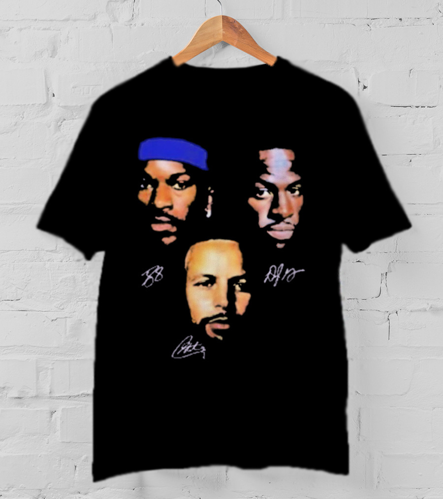 Jimmy Butler Draymond Green Stephen Curry Faces Heads BB AJG Signatures T-Shirt