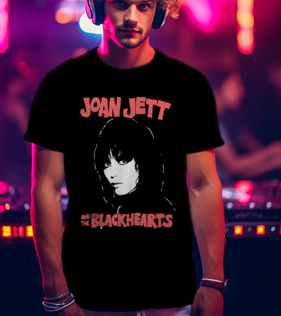 Joan Jett Blackhearts Band Iconic Face T-Shirt