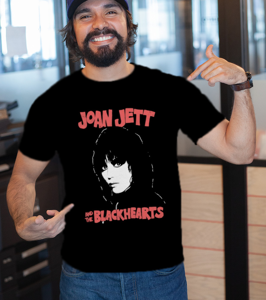 Joan Jett Blackhearts Band Iconic Face T-Shirt