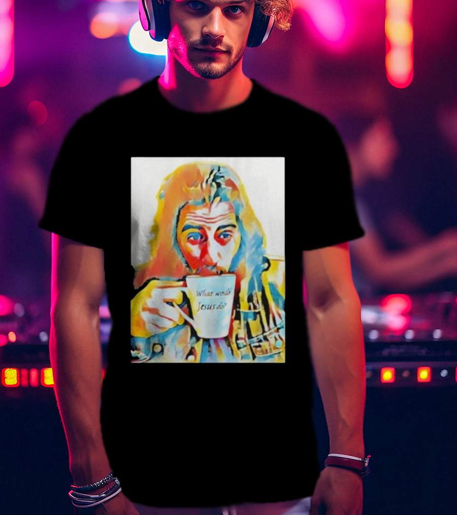 Jonathan Roumie What Would Jesus Do Art Colorful Portrait T-Shirt