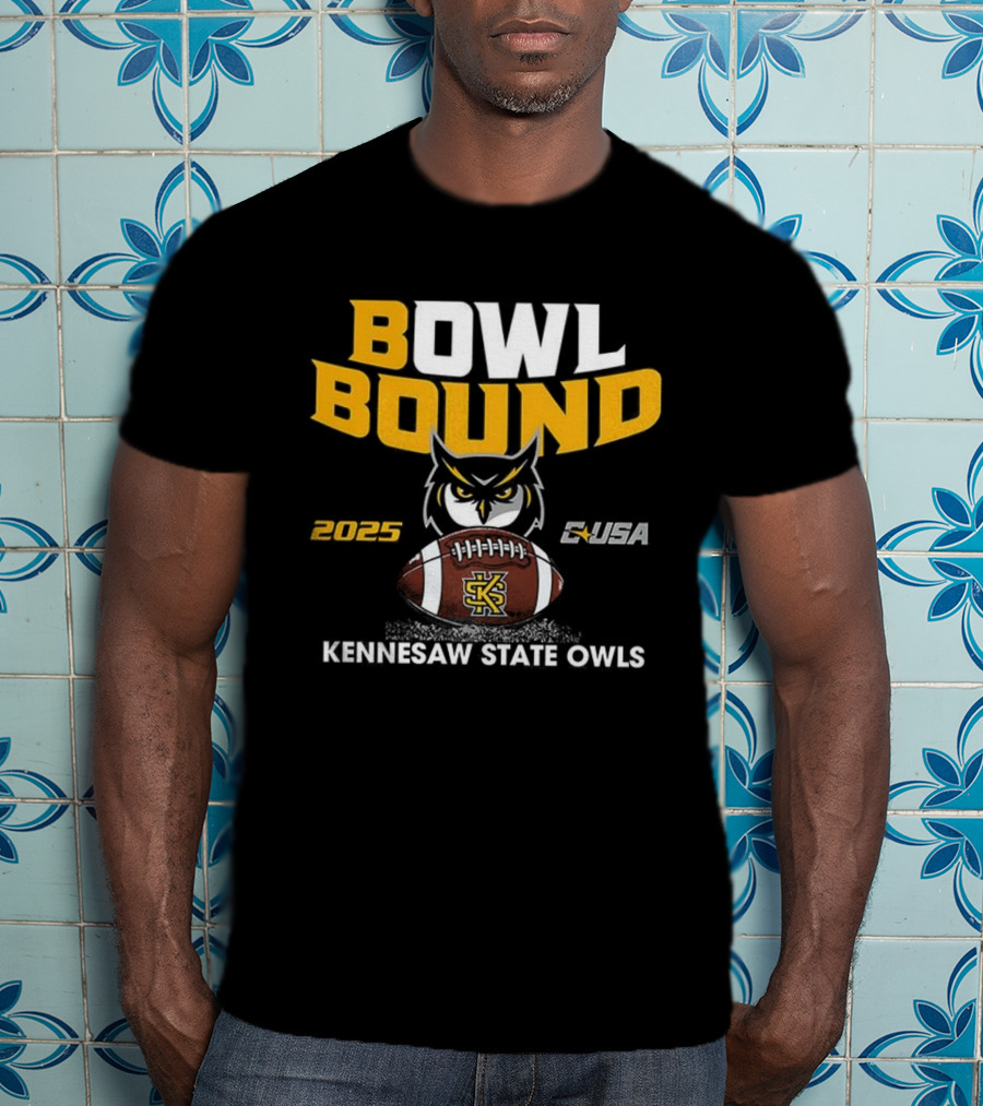 Kennesaw State Owls Bowl Bound 2025 CUSA Football T-Shirt