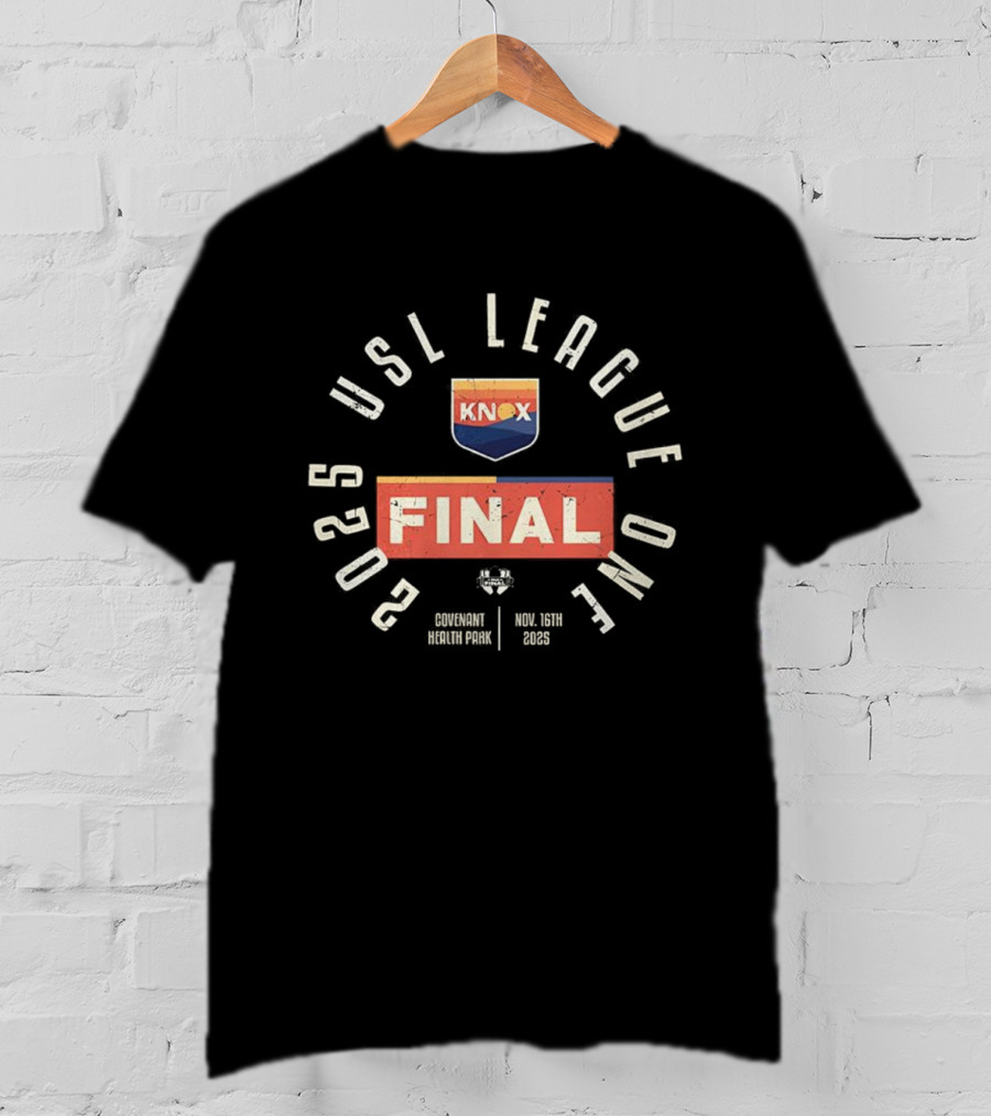 ```One Knoxville SC 2025 USL League One Final Covenant Health Park Event KNOX Badge``` T-Shirt