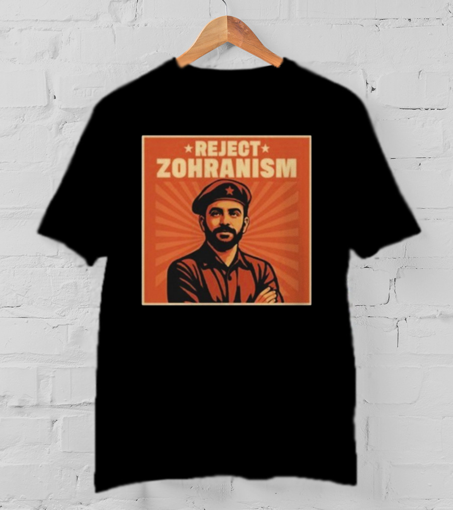REJECT ZOHRANISM Retro Revolution Style Image T-Shirt
