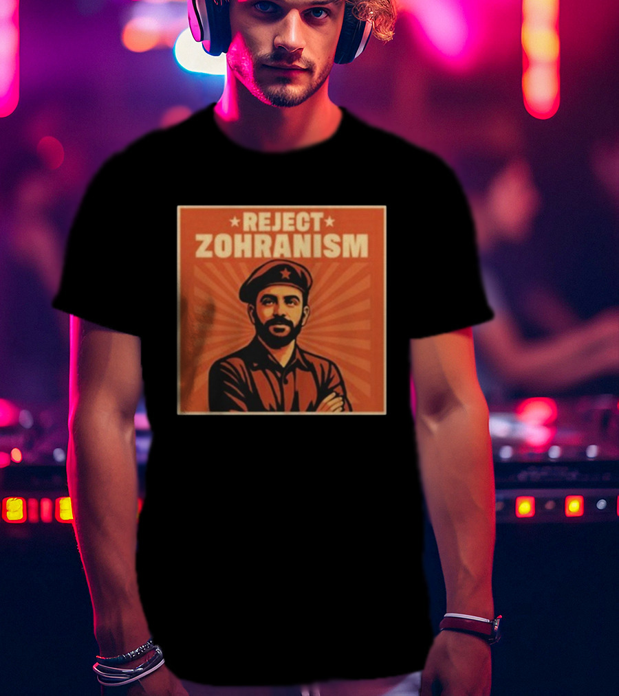 REJECT ZOHRANISM Retro Revolution Style Image T-Shirt