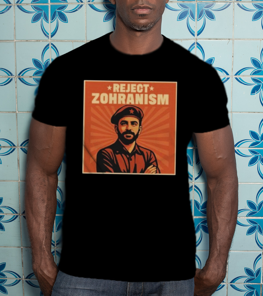 REJECT ZOHRANISM Retro Revolution Style Image T-Shirt