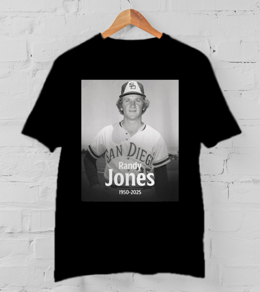 San Diego Randy Jones 1950-2025 SD Padres Baseball Legend T-Shirt