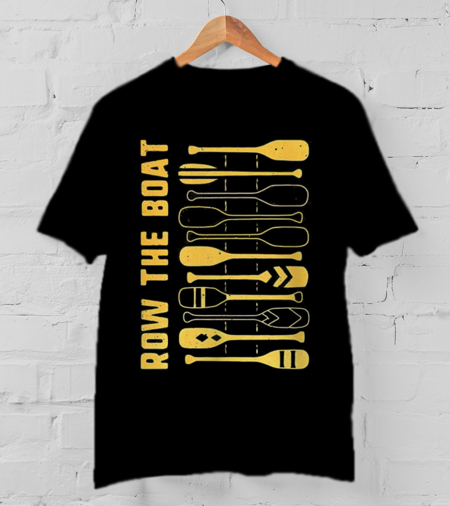 Row The Boat Wall Of Oars T-Shirt