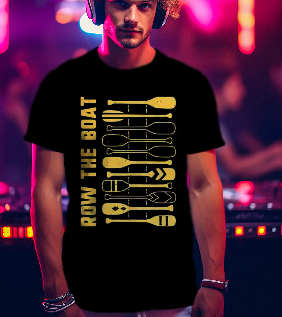 Row The Boat Wall Of Oars T-Shirt