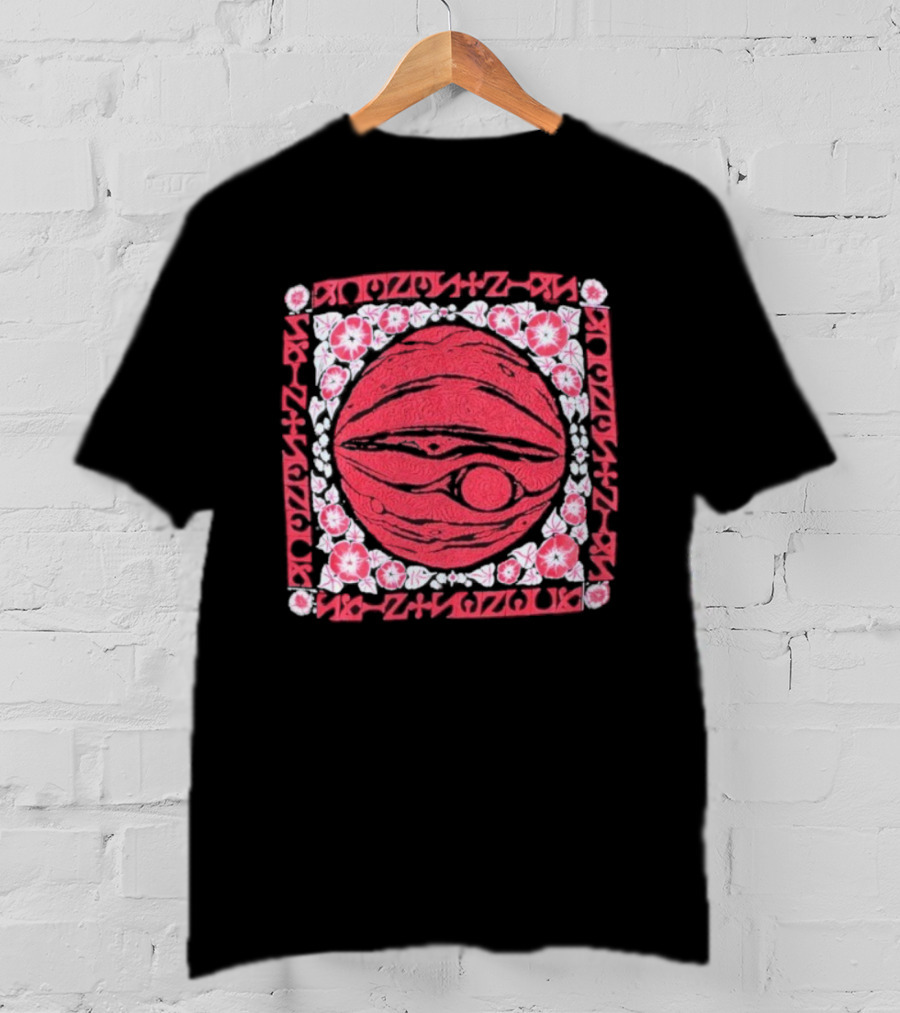 Saintseneca Jupiter Cosmic Vintage Red Planet Symbol With Geometric Border T-Shirt