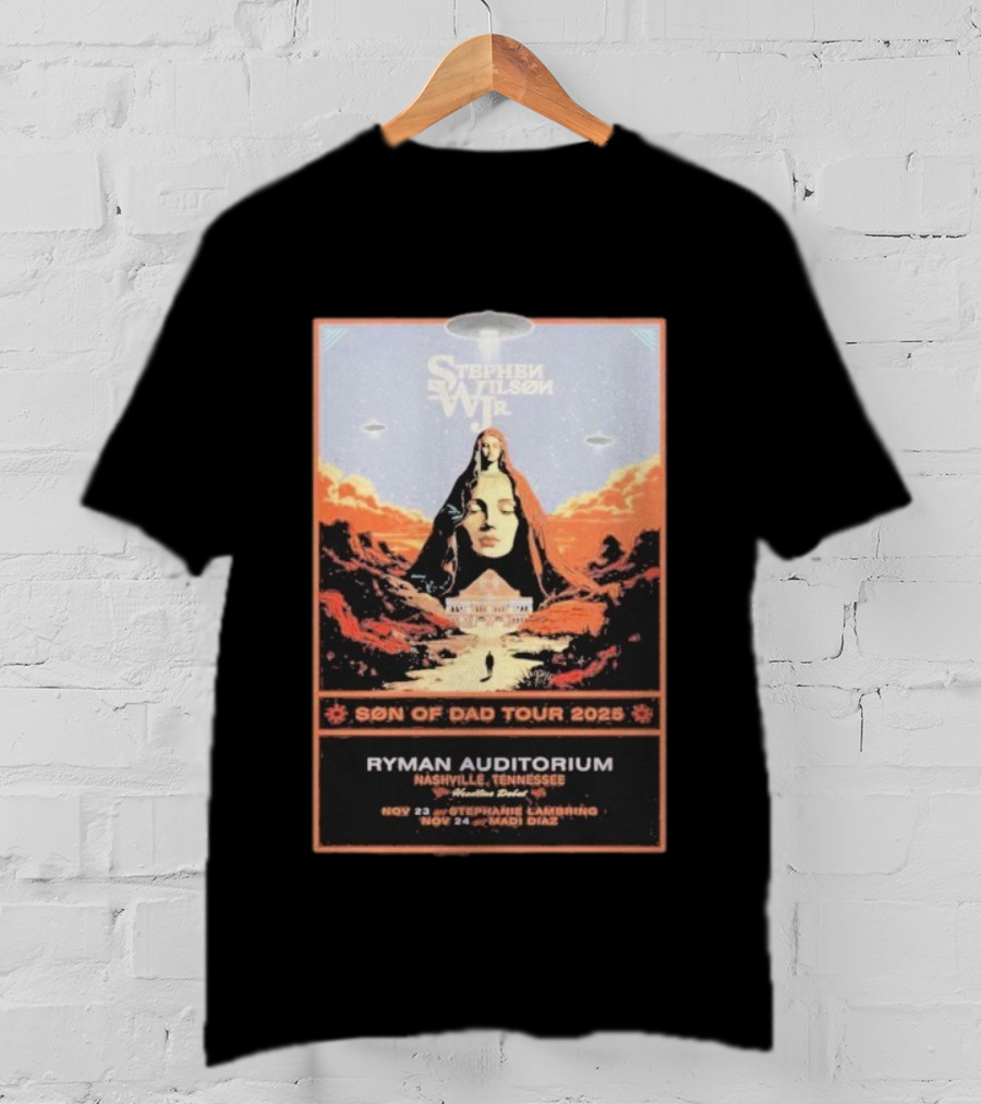 Stephen Wilson Jr. Son Of Dad Tour 2025 Ryman Auditorium Nashville Nov 23-24 Madi Diaz UFO Event T-Shirt