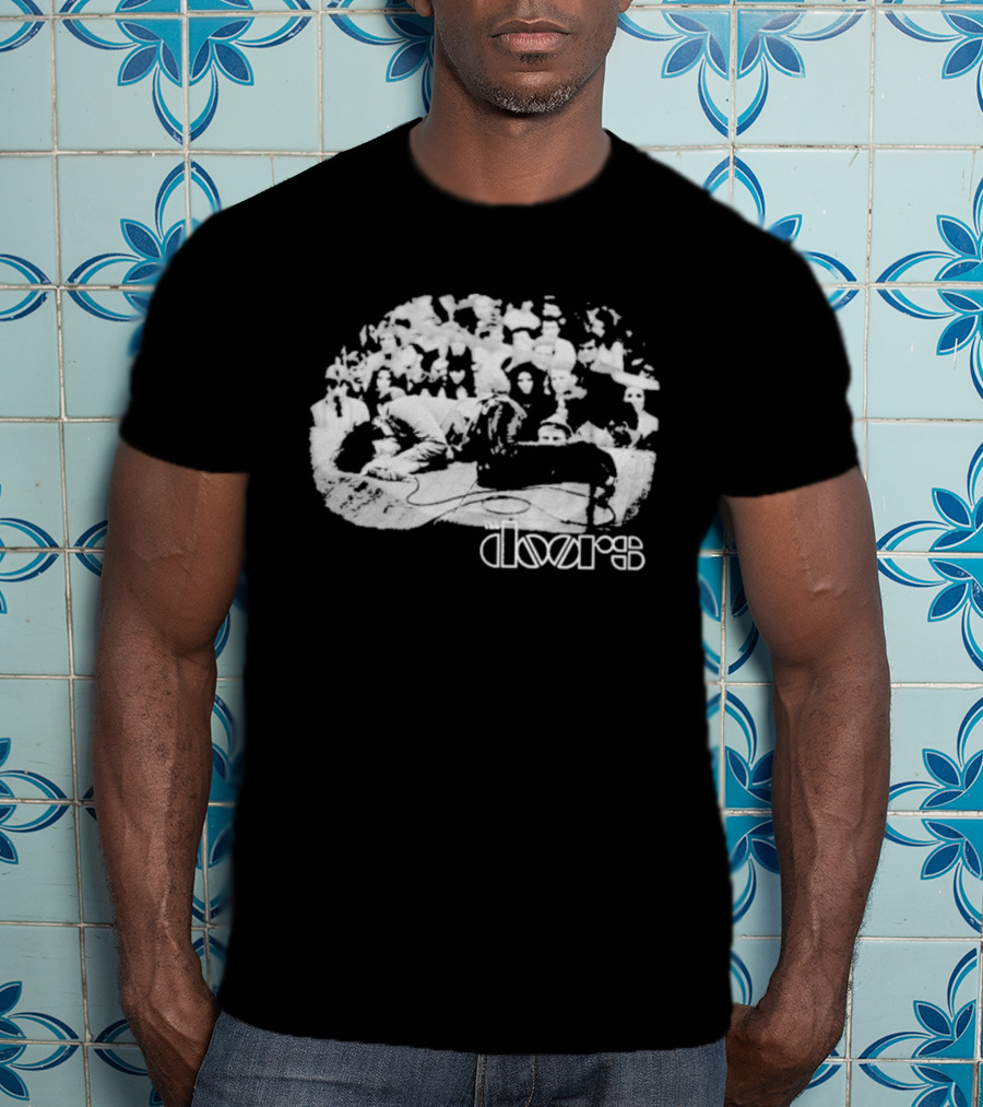 The Doors Jim Morrison Vintage Sleep Crowd T-Shirt