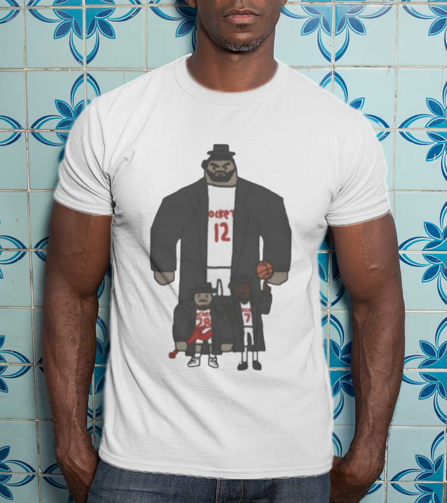 Houston Rockets Alperen Şengün Sen Goon Squad Basketball Player Cartoon T-Shirt