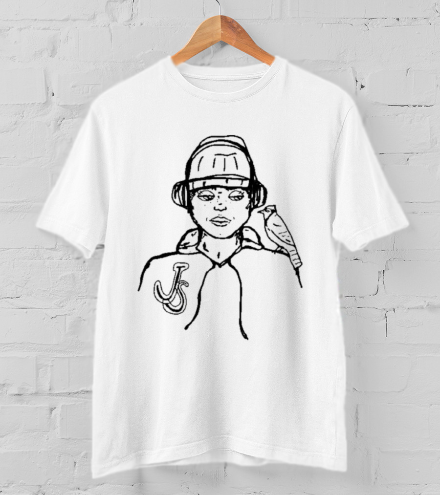 Jason Schmidt Baseball Cap Bird Portrait JSM T-Shirt