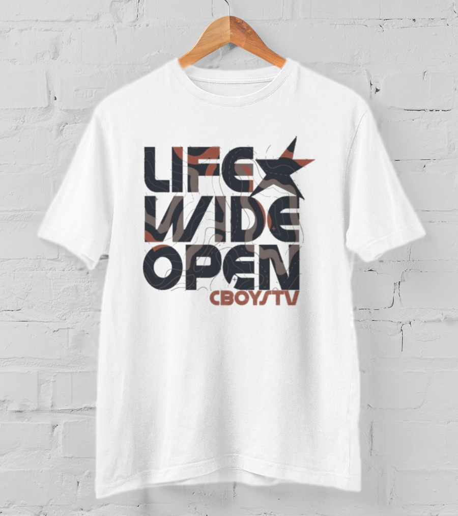 Life Wide Open Cboystv Backcountry Camo Star Adventure T-Shirt
