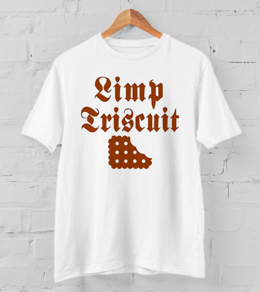 Limp Triscuit Waffle Styled Crackers With Fun Eyes T-Shirt