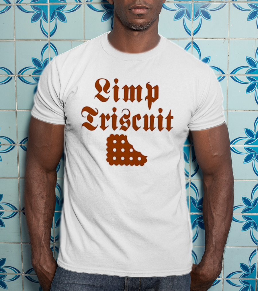 Limp Triscuit Waffle Styled Crackers With Fun Eyes T-Shirt