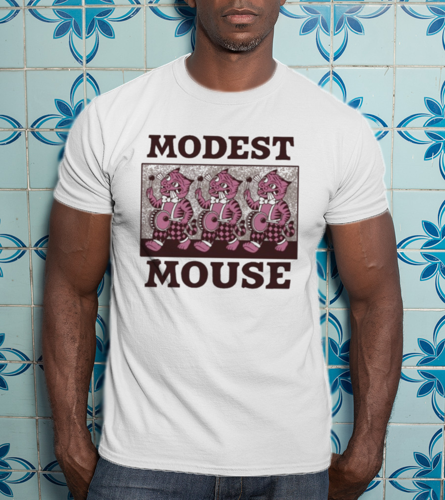 Modest Mouse Marching Pink Tigers T-Shirt